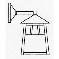 Raymond 1 Light 17.5 inch Verdigris Patina Outdoor Wall Mount in Tan