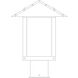 Timber Ridge 1 Light 10 inch Pewter Post Mount in Gold White Iridescent
