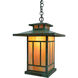 Kennebec 1 Light 12.25 inch Verdigris Patina Pendant Ceiling Light in Almond Mica