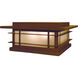 Oak Park 1 Light 6.5 inch Raw Copper Column Mount in Gold White Iridescent