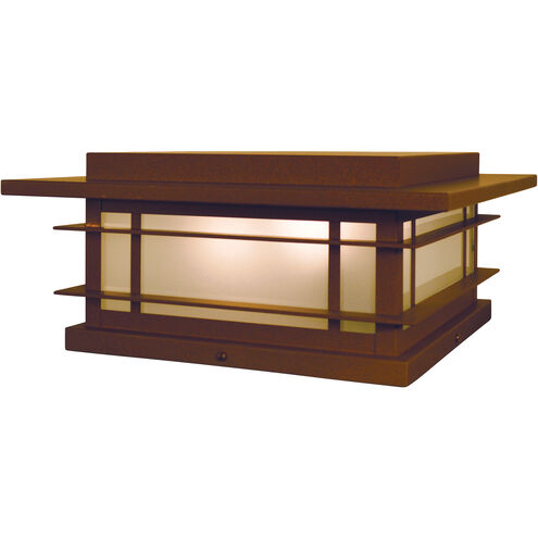 Oak Park 1 Light 6.5 inch Raw Copper Column Mount in Gold White Iridescent
