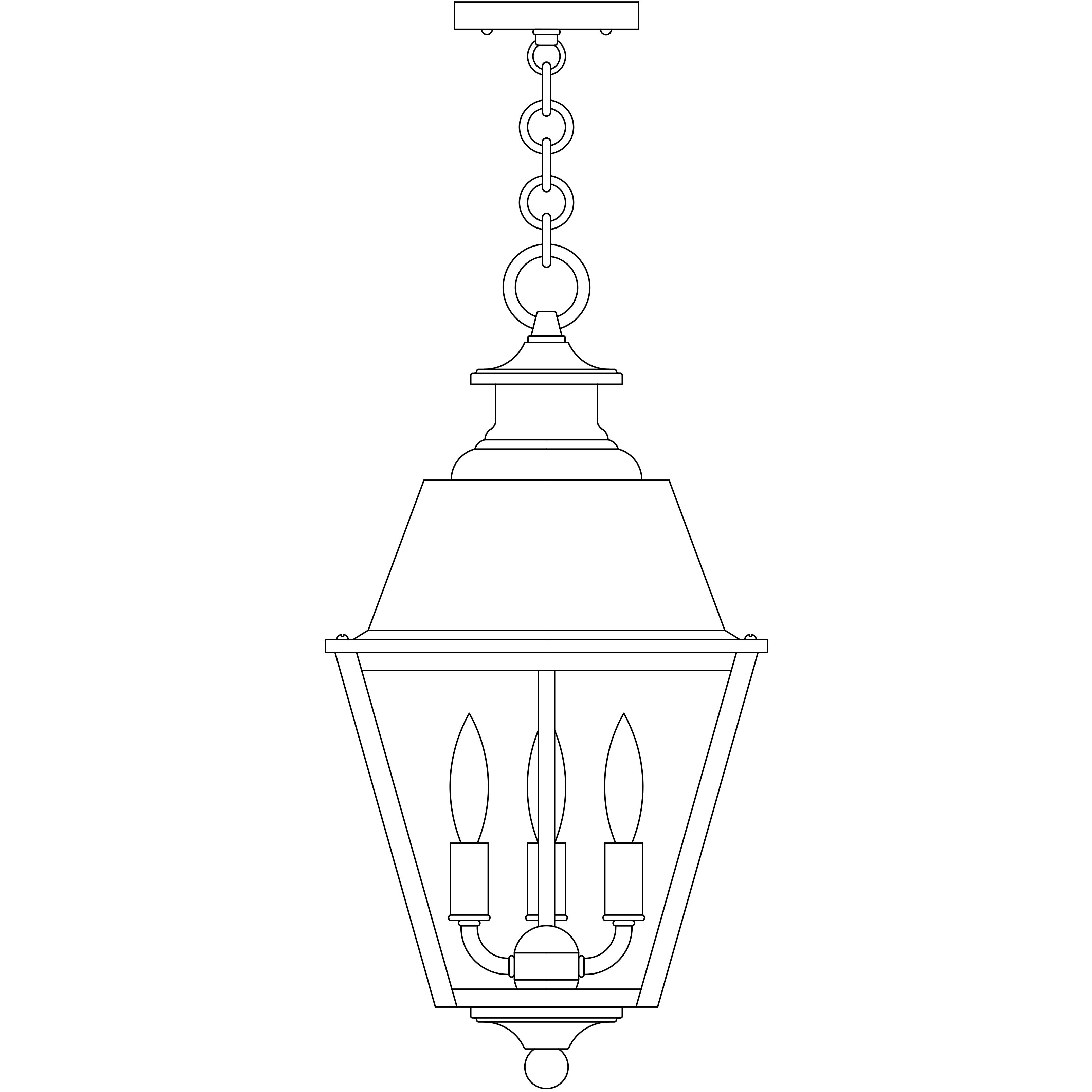 Inverness 3 Light 10.25 inch Verdigris Patina Pendant Ceiling Light in Rain Mist