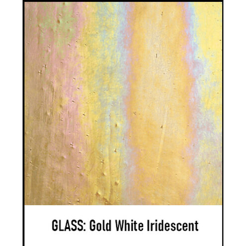 Raymond 1 Light 9.88 inch Verdigris Patina Pendant Ceiling Light in Gold White Iridescent
