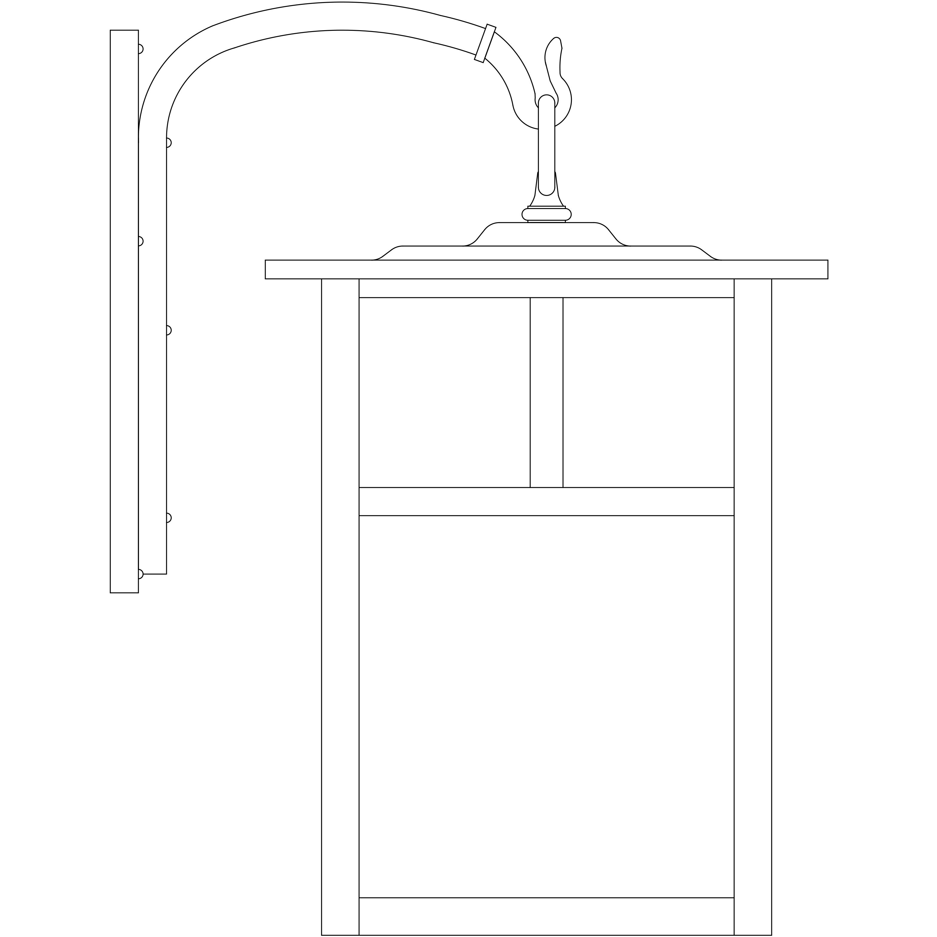 Mission 1 Light 15 inch Raw Copper Wall Mount Wall Light in Tan, T-Bar Overlay