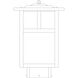 Mission 120V 60 watt Verdigris Patina Landscape Light in Clear Seedy, T-Bar Overlay
