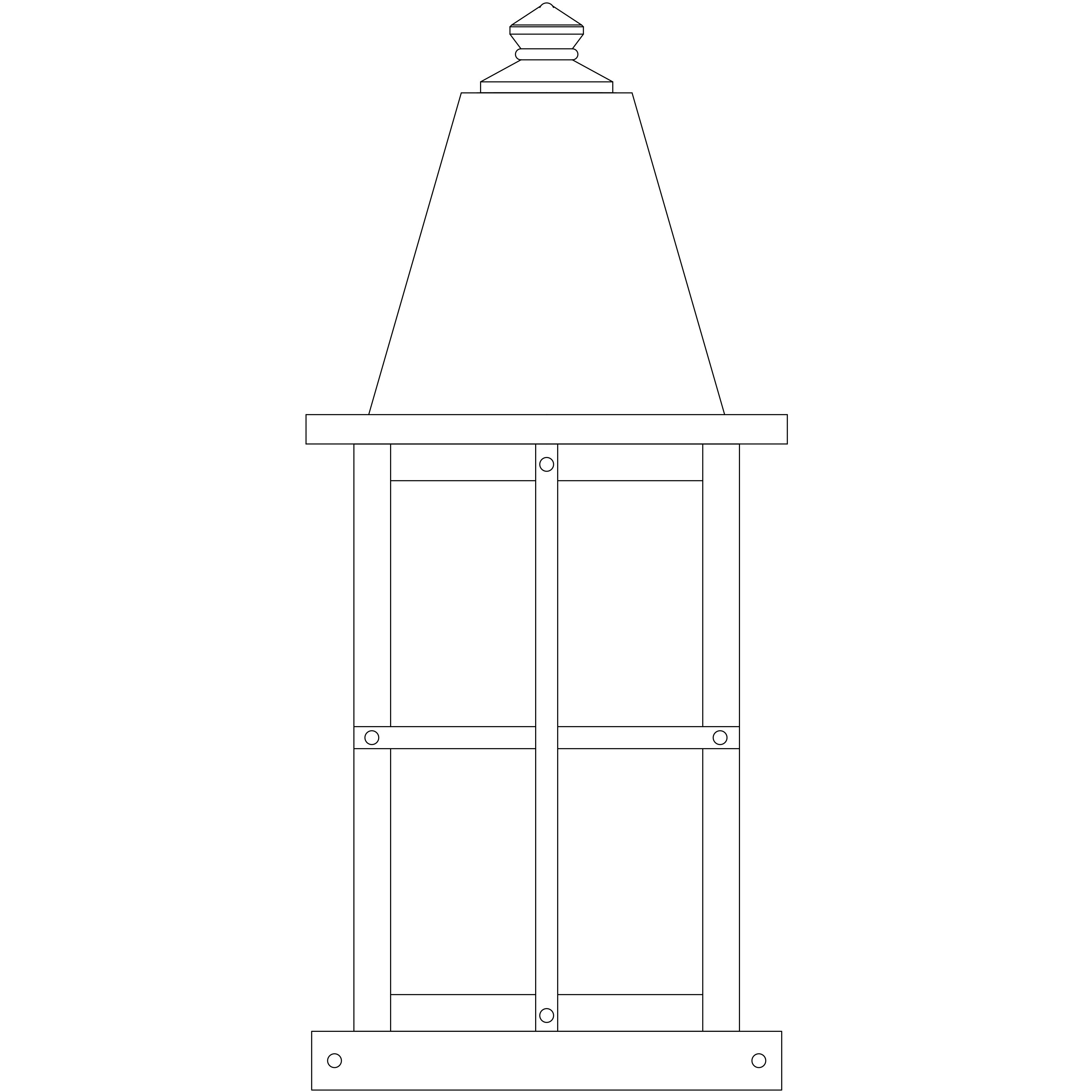 Hartford 1 Light 18.5 inch Antique Brass Column Mount in Cream