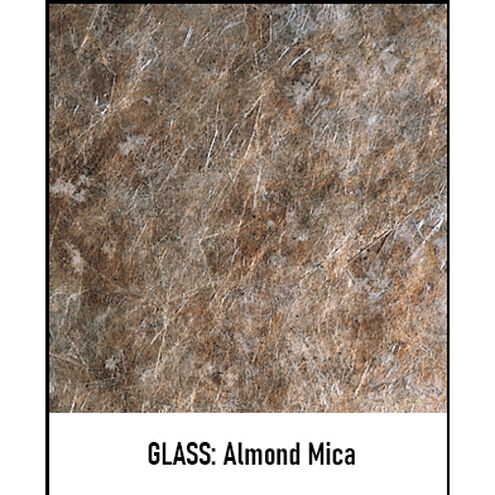 Carmel 1 Light 9.25 inch Slate Post Mount in Almond Mica, Bungalow Overlay