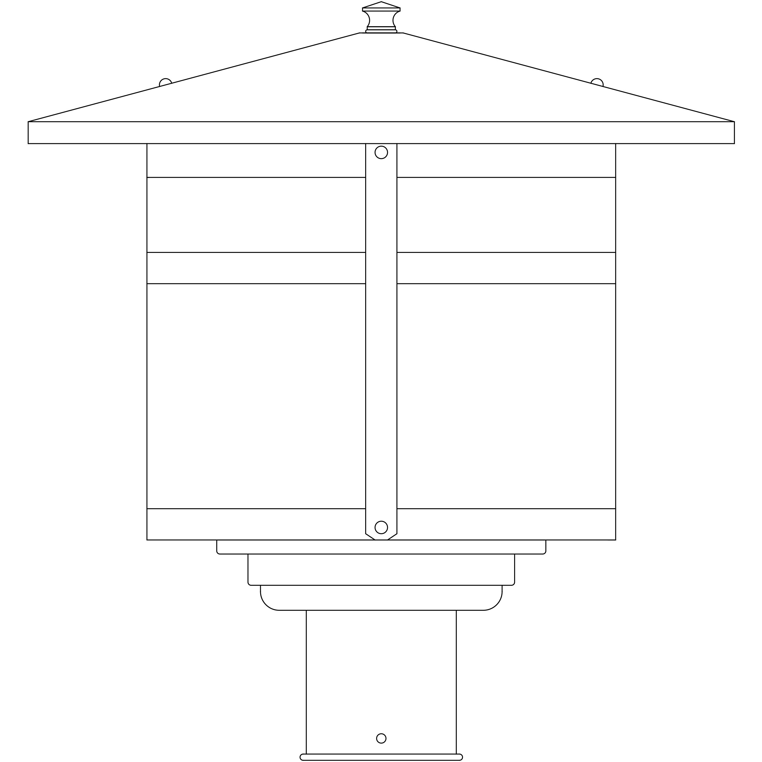 Berkeley 1 Light 11.12 inch Verdigris Patina Post Mount in Off White