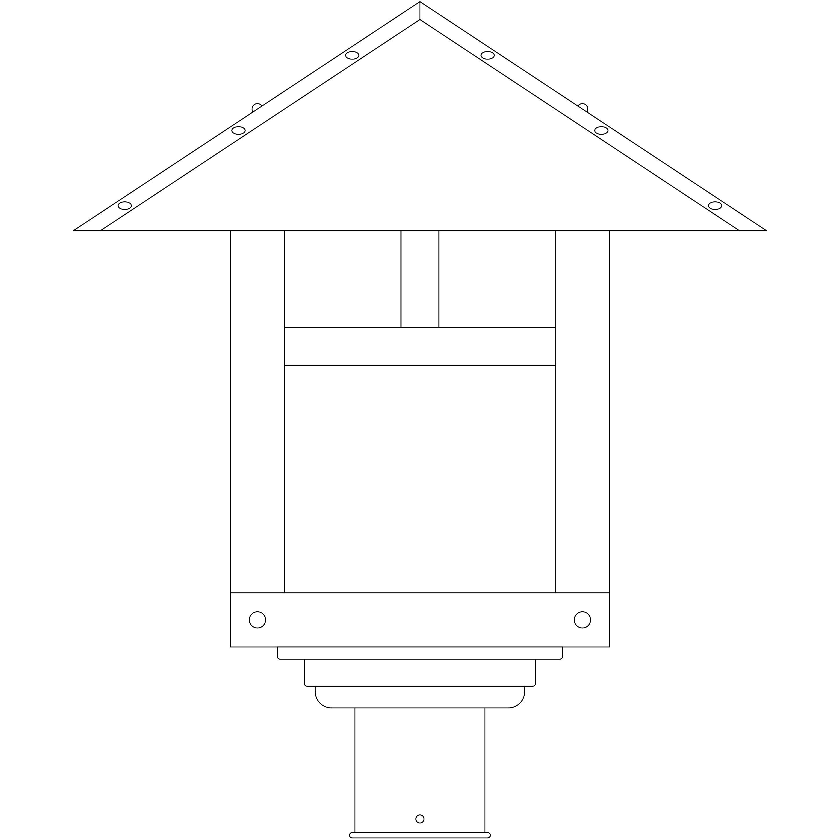 Evergreen 1 Light 15.12 inch Antique Brass Post Mount in Clear Seedy, Classic Arch Overlay