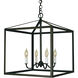 Vintage 4 Light 18 inch Antique Copper Pendant Ceiling Light