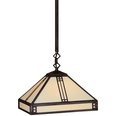 Prairie 1 Light 12 inch Raw Copper Pendant Ceiling Light in Amber Mica