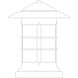 Newport 1 Light 11.62 inch Antique Brass Column Mount in Cream