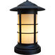 Newport 1 Light 11.62 inch Antique Brass Column Mount in Almond Mica