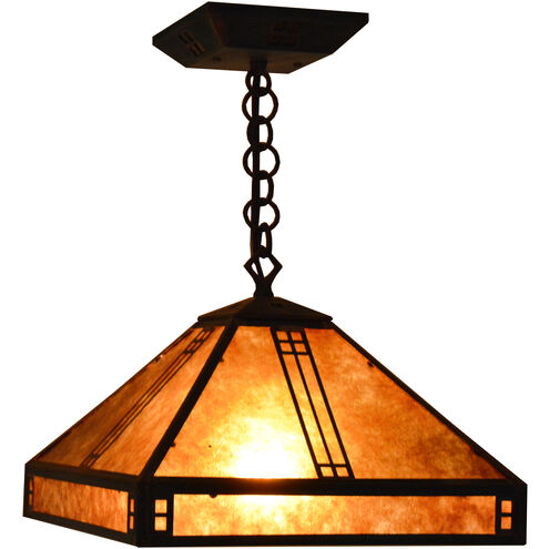 Prairie 1 Light 12 inch Raw Copper Pendant Ceiling Light in Off White