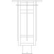 Finsbury 1 Light 15 inch Rustic Brown Post Mount in Clear Seedy