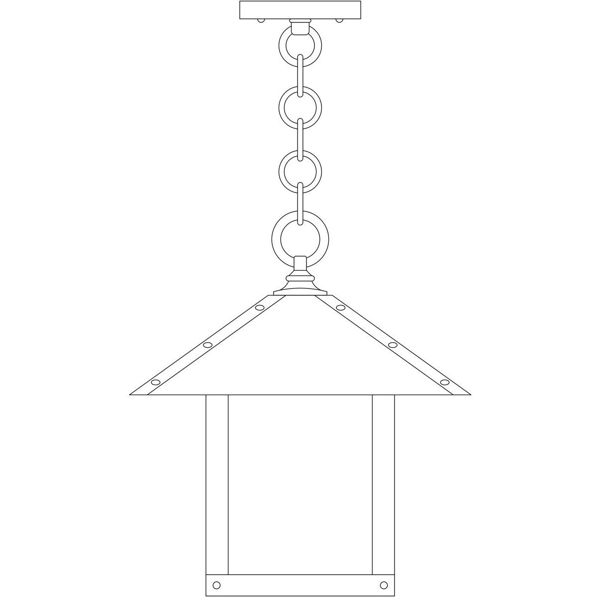 Timber Ridge 1 Light 12 inch Verdigris Patina Pendant Ceiling Light in Cream