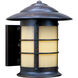 Newport 1 Light 13.75 inch Bronze Wall Mount Wall Light in White Opalescent