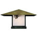Monterey 1 Light 17 inch Antique Brass Column Mount in Clear Seedy, T-Bar Overlay