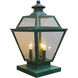 Inverness 3 Light 18.5 inch Bronze Column Mount in Clear