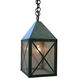 Nottingham 1 Light 6 inch Antique Brass Pendant Ceiling Light in Almond Mica