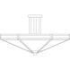 Etoile 4 Light 21 inch Verdigris Patina Semi-Flush Mount Ceiling Light in White Opalescent