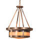 Berkeley 4 Light 19.38 inch Satin Black Pendant Ceiling Light in Off White