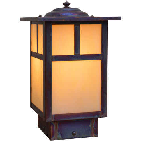 Mission 120V 60 watt Verdigris Patina Landscape Light in Off White, T-Bar Overlay
