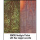 Lancaster 2 Light 9 inch Verdigris Patina with Raw Copper Accents Outdoor Pendant in Clear Seedy