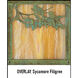 Evergreen 1 Light 12.88 inch Raw Copper Outdoor Wall Mount in Gold White Iridescent, Sycamore Filigree