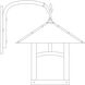 Evergreen 1 Light 19.5 inch Mission Brown Outdoor Wall Mount in Off White, T-Bar Overlay