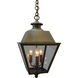 Inverness 3 Light 10.25 inch Antique Copper Pendant Ceiling Light in Rain Mist