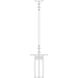 Glasgow 1 Light 9 inch Mission Brown Pendant Ceiling Light in Rain Mist
