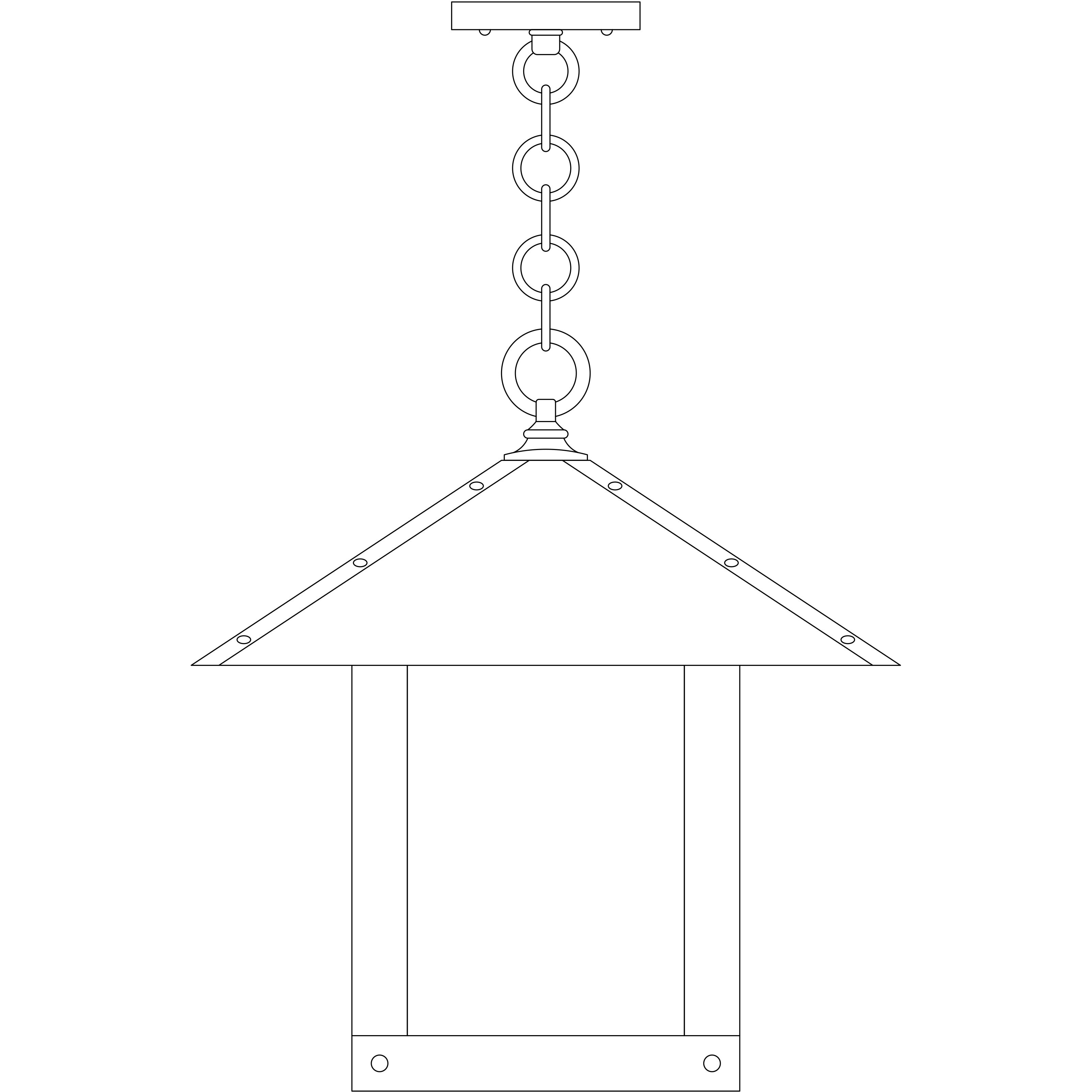 Timber Ridge 1 Light 16 inch Satin Black Pendant Ceiling Light in Cream, Mountain Filigree