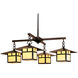 Monterey 4 Light 41.38 inch Bronze Chandelier Ceiling Light in Cream, T-Bar Overlay