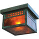 Glasgow 2 Light 8.38 inch Verdigris Patina Flush Mount Ceiling Light in White Opalescent