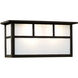 Huntington 2 Light 13.5 inch Bronze Wall Mount Wall Light in Cream, Double T-Bar Overlay