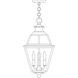 Inverness 3 Light 10.25 inch Mission Brown Pendant Ceiling Light in Rain Mist