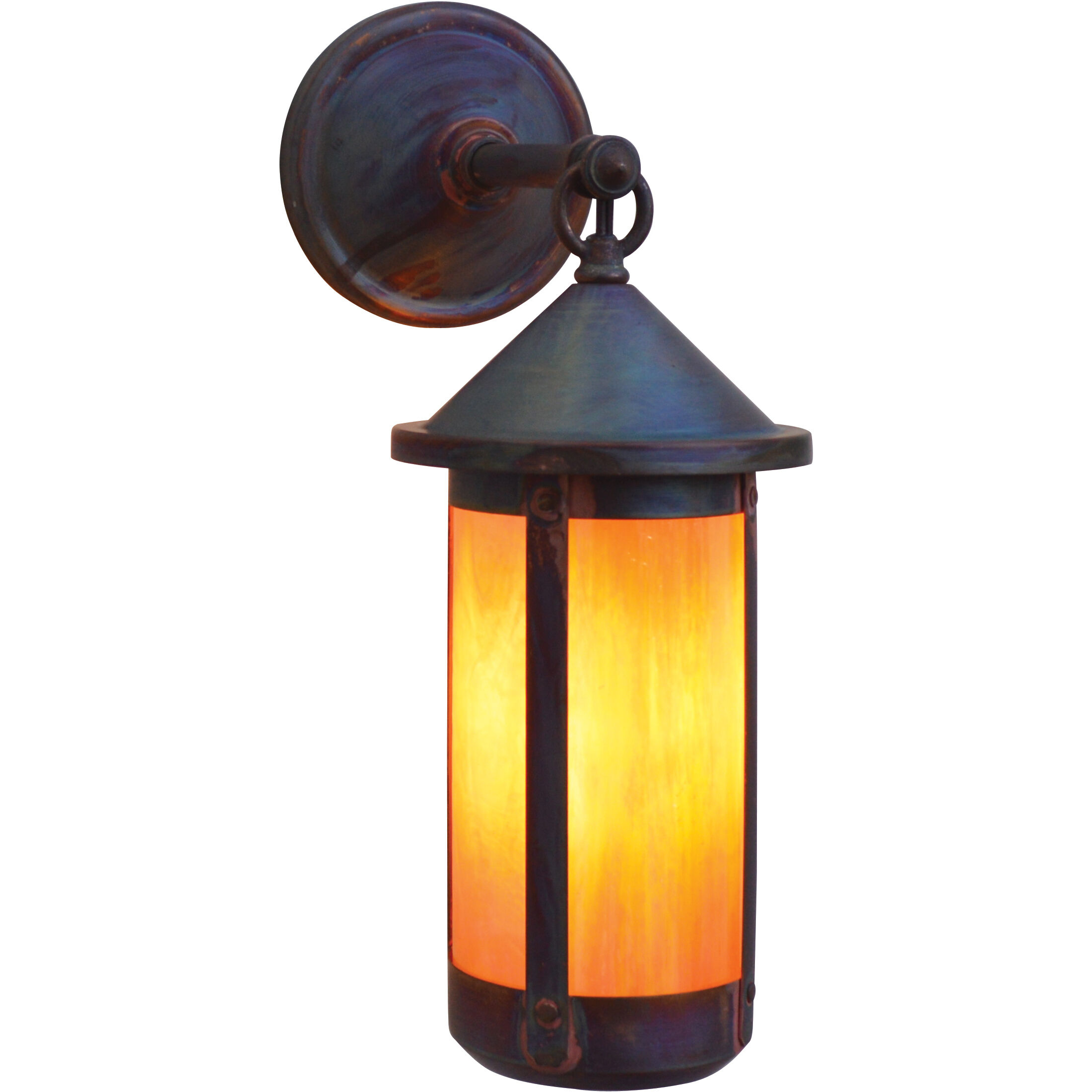 Berkeley 1 Light 14.38 inch Antique Copper Outdoor Wall Mount in Cream