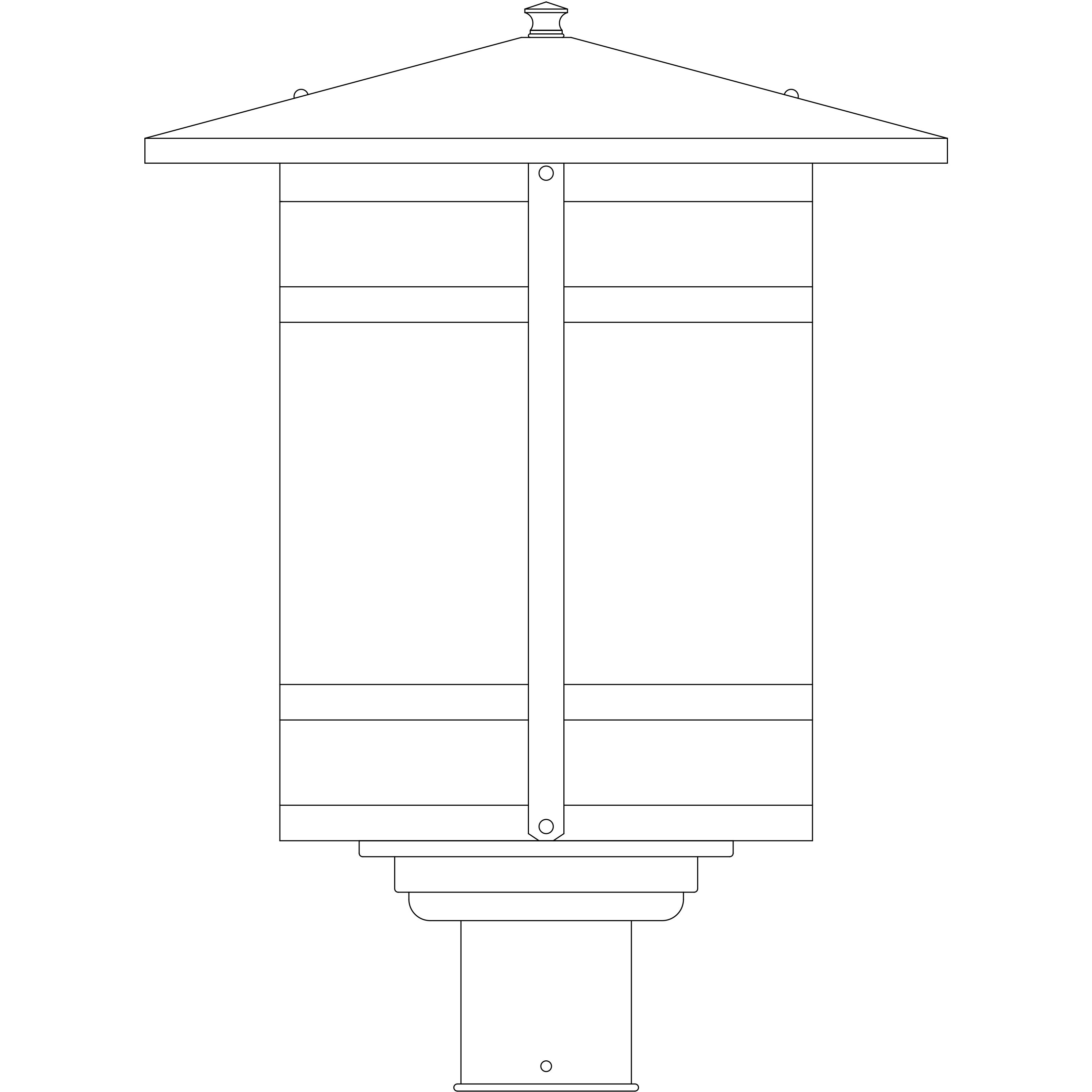 Berkeley 1 Light 15.12 inch Verdigris Patina Post Mount in Off White