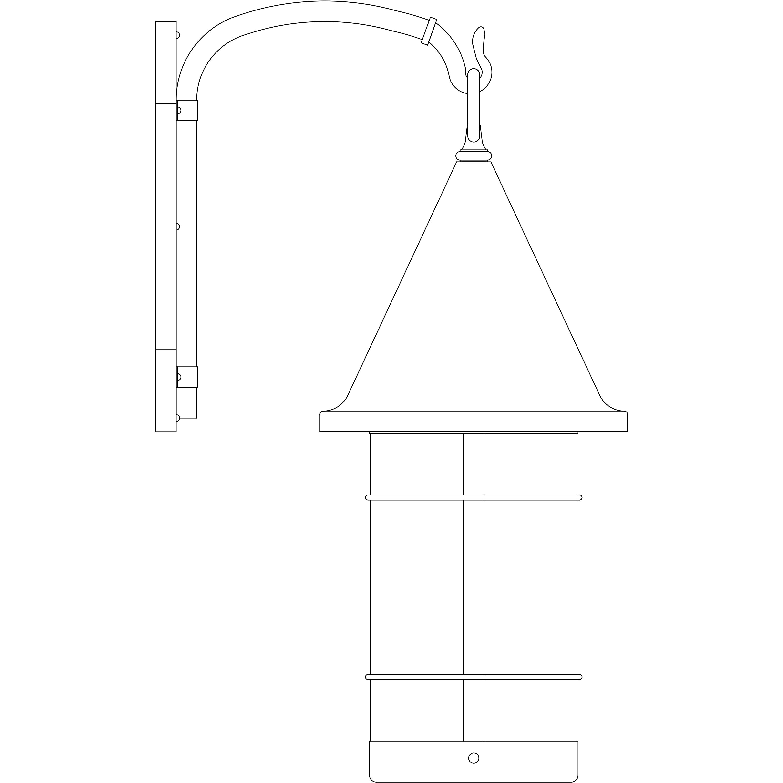 Valencia 1 Light 28.62 inch Verdigris Patina Outdoor Wall Mount in Off White