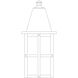 Hartford 1 Light 14 inch Rustic Brown Outdoor Wall Mount in Off White