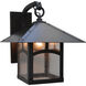 Evergreen 1 Light 15.12 inch Pewter Outdoor Wall Mount in Off White, Sycamore Filigree