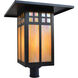 Glasgow 1 Light 18 inch Raw Copper Post Mount in Off White