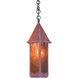 Saint George 1 Light 7 inch Bronze Pendant Ceiling Light in Almond Mica