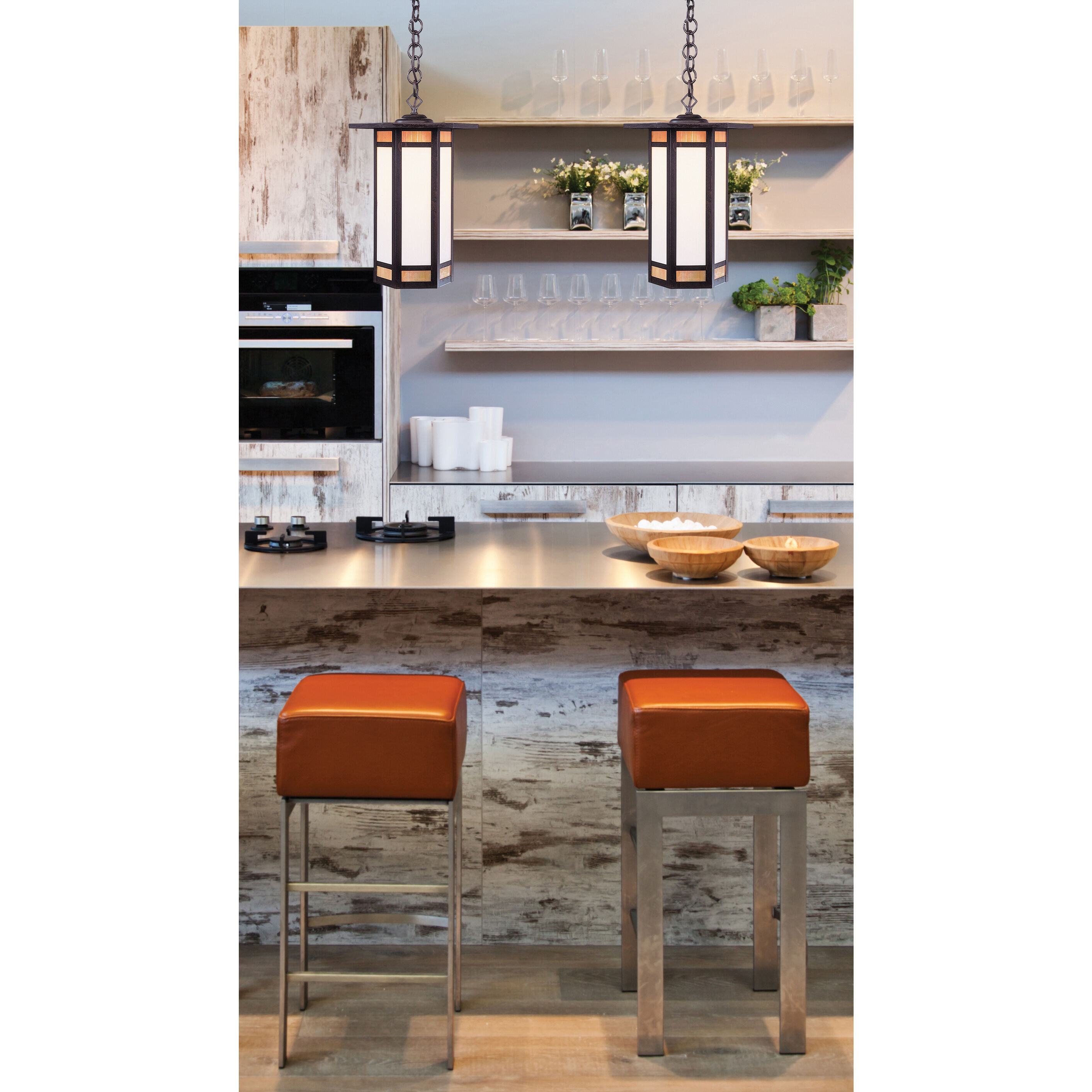 Etoile 1 Light 10.88 inch Antique Brass Pendant Ceiling Light