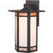 Etoile 1 Light 11 inch Raw Copper Outdoor Wall Mount in Gold White Iridescent and White Opalescent