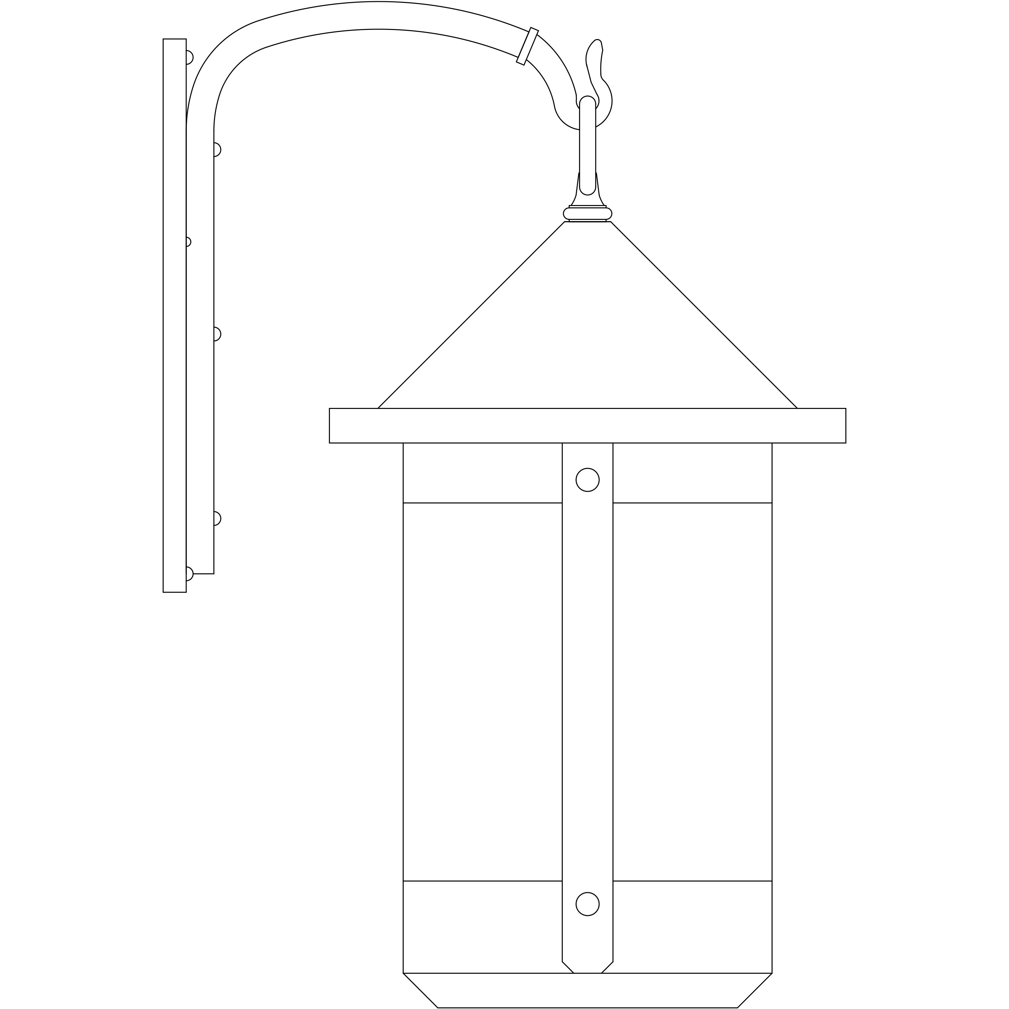 Berkeley 1 Light 27.25 inch Rustic Brown Outdoor Wall Mount in Gold White Iridescent