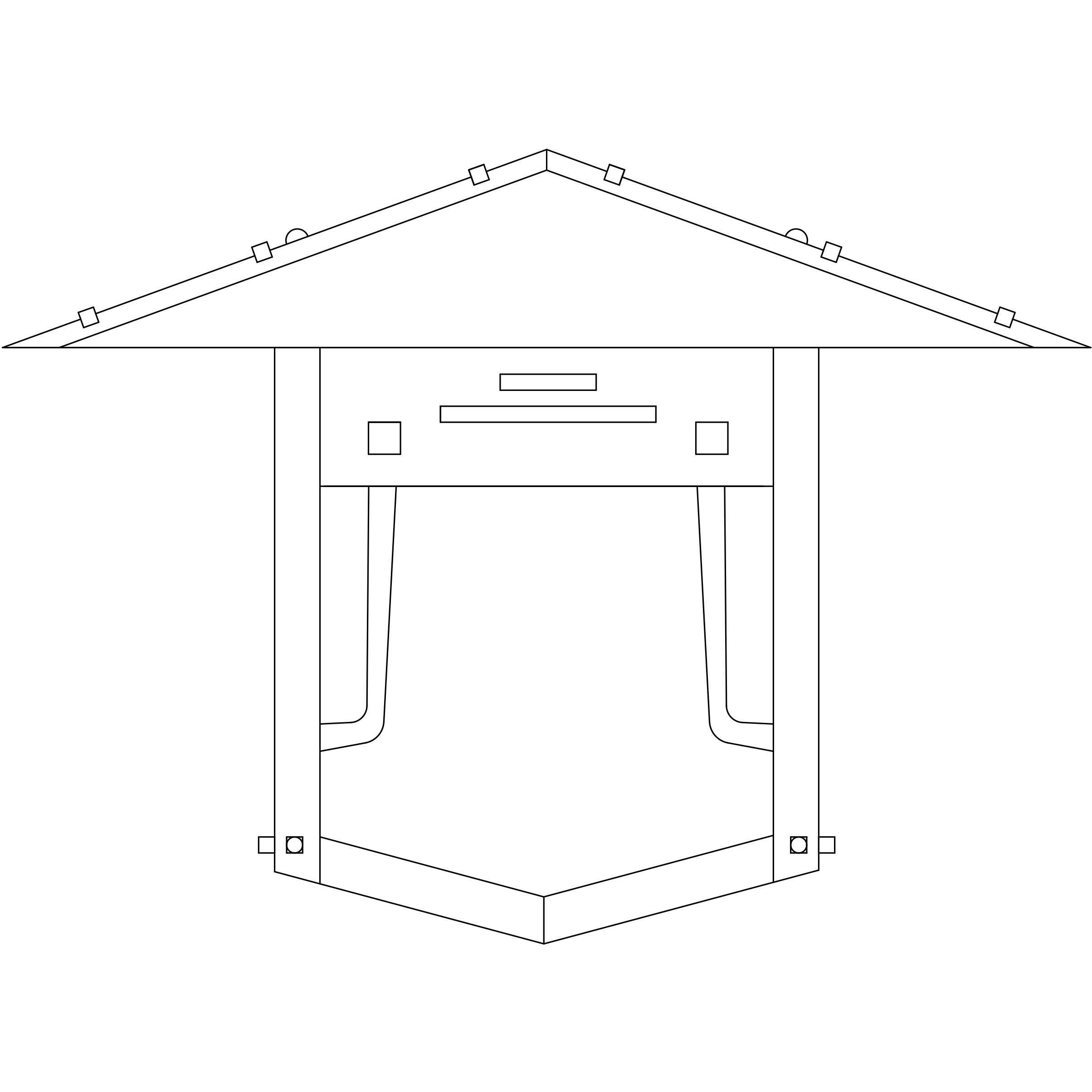 Pagoda 1 Light 9 inch Satin Black Outdoor Wall Mount