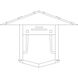 Pagoda 1 Light 9 inch Satin Black Outdoor Wall Mount