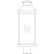 Canterbury 3 Light 17 inch Rustic Brown Post Mount in Frosted